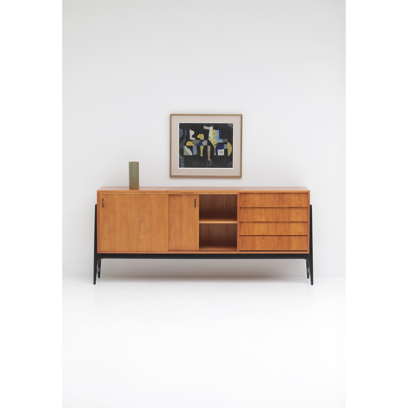 Buffet vintage en bois d'Alfred Hendrickx pour Belformn, 1958