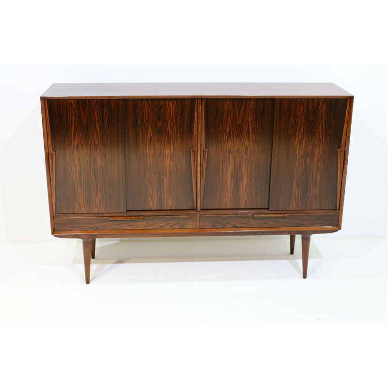 Rosewood high sideboard by Gunni Omann for Omann Jun - 1960s