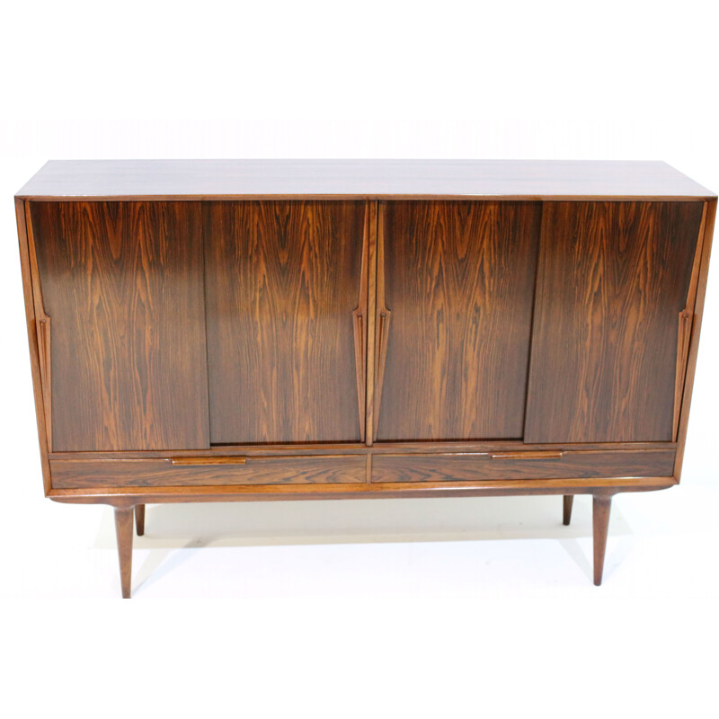 Rosewood high sideboard by Gunni Omann for Omann Jun - 1960s