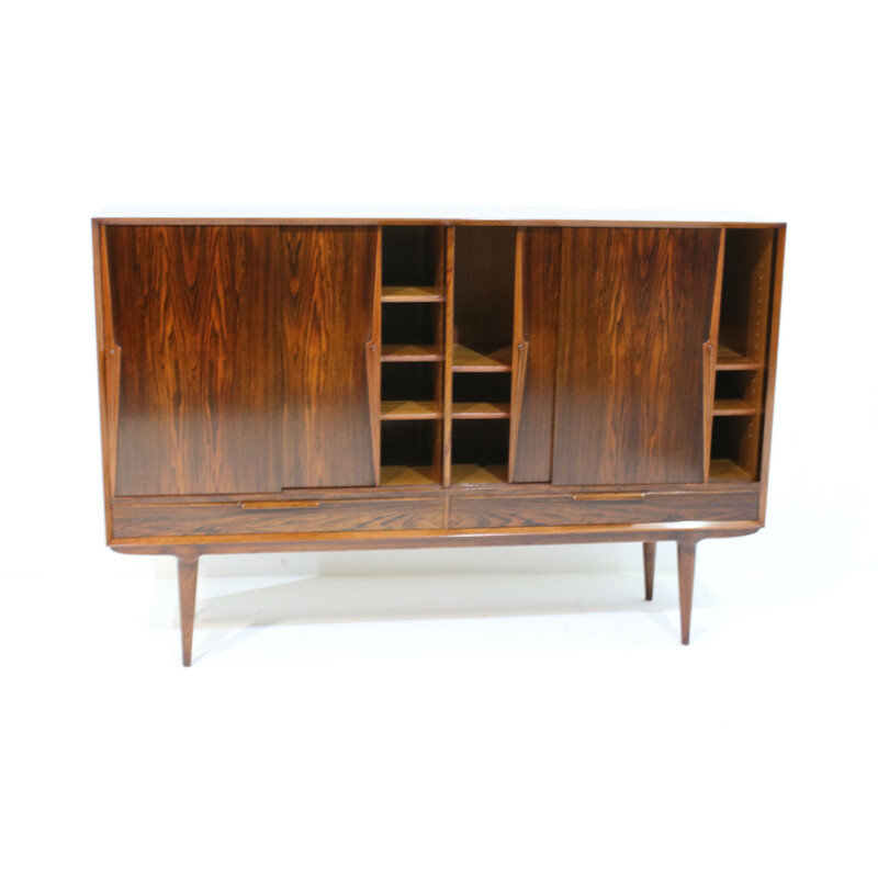 Rosewood high sideboard by Gunni Omann for Omann Jun - 1960s