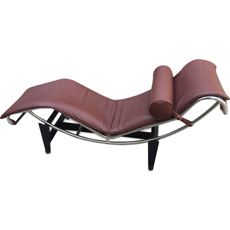 Brown LC4 lounge chair by Le Corbusier for Cassina - 2000s