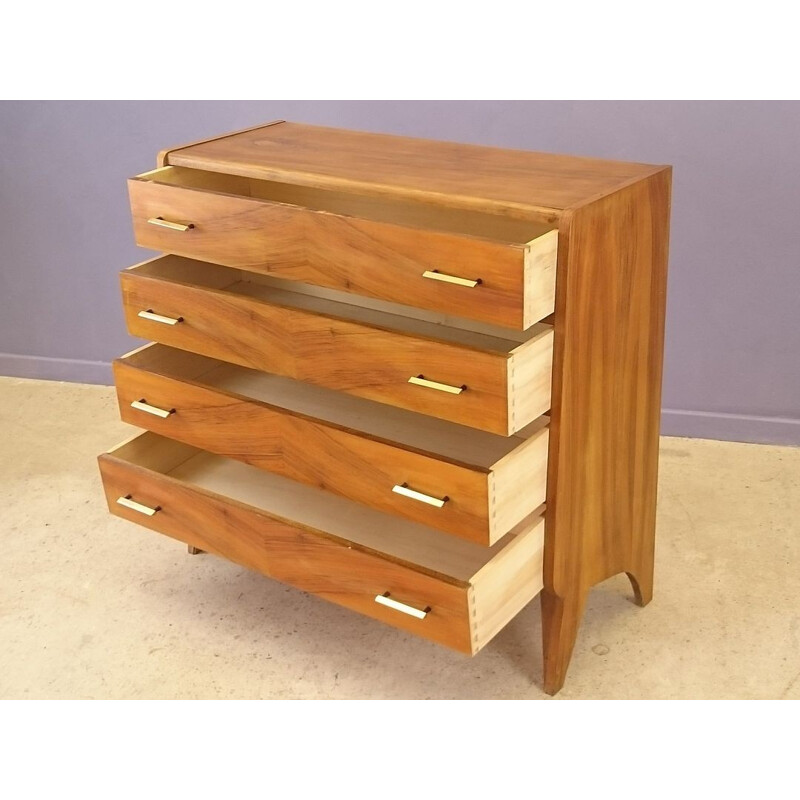 Vintage oak chest of drawers - 1950s