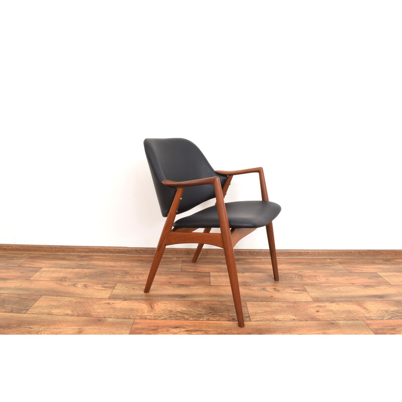 Vintage teak armchair by Alf Svensson for Dux, Sweden 1960