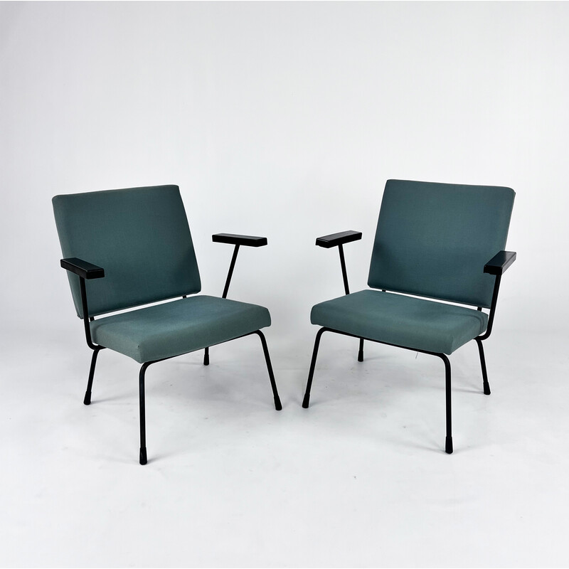 Vintage model 415 armchairs by Wim Rietveld for Gispen, 1950
