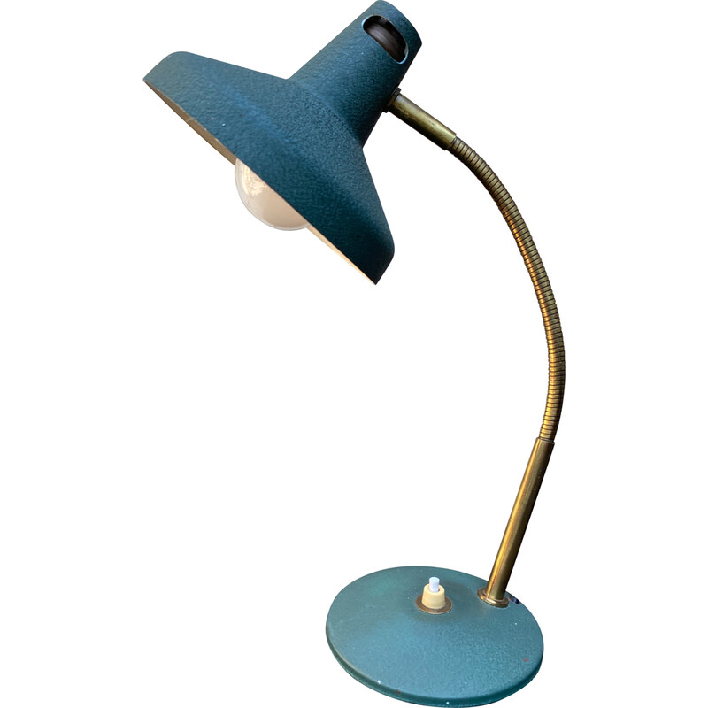 Lampe de burerau vintage verte, 1960