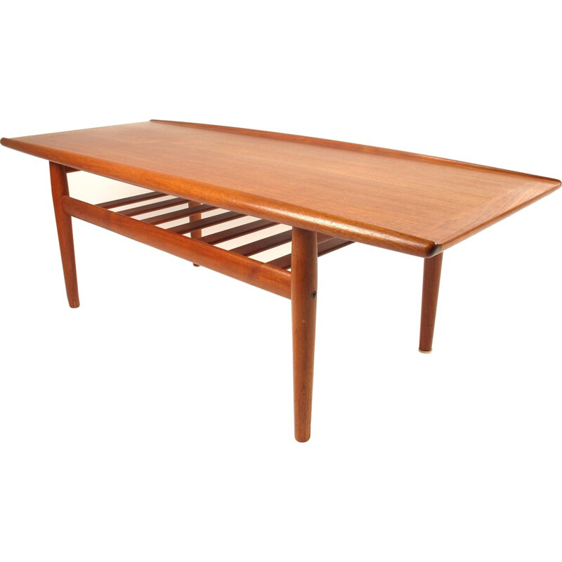 Scandinavian teak coffee table by Grete Jalk - 1960s