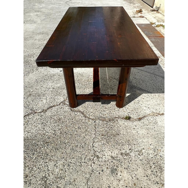 Vintage pine and oak dining set by Georges Robert, 1960