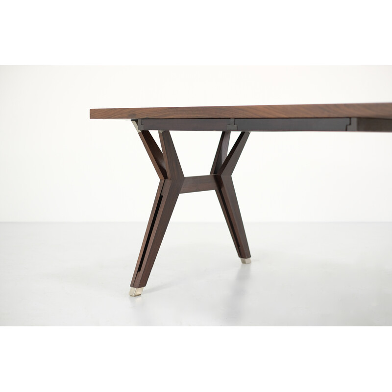 Vintage wood and metal desk by Ennio Fazioli for Mobili Mim, Italy 1960