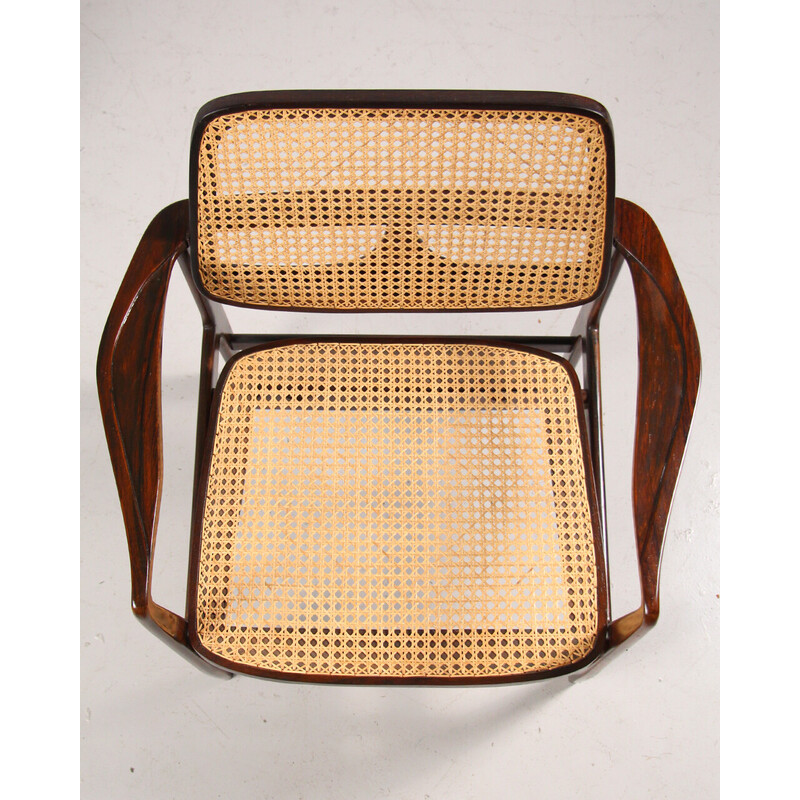 Paire de fauteuils vintage "Oscar" en Jacaranda par Sergio Rodrigues pour O.c.a, 1956