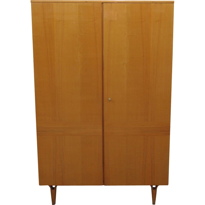 Vintage ash and plywood cabinet for Novy Domov, Czechoslovakia 1970