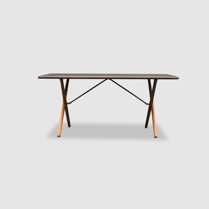 Vintage AT-303 solid oak dining table for Andreas Tuck, 1950