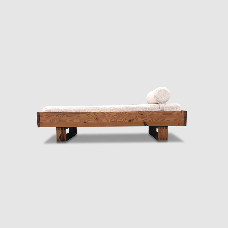 Vintage elm daybed by Ate Van Apeldoorn for Houtwerk Hattem, 1970