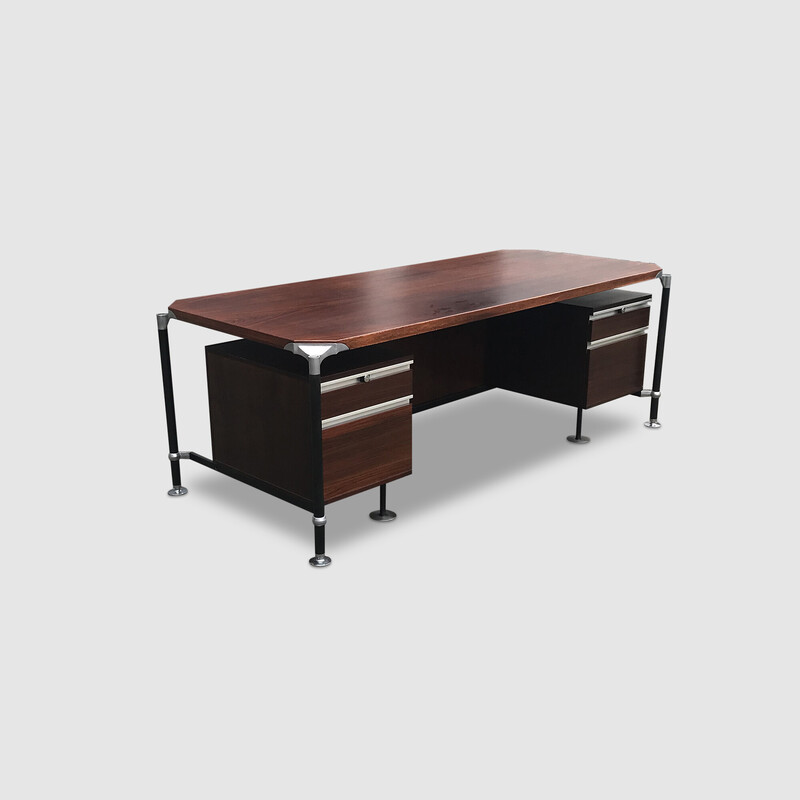 Vintage desk by Luisa and Ico Parisi for Mim, Italy 1960