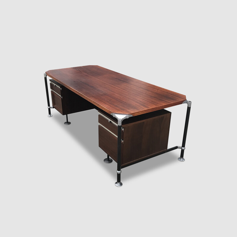 Vintage desk by Luisa and Ico Parisi for Mim, Italy 1960