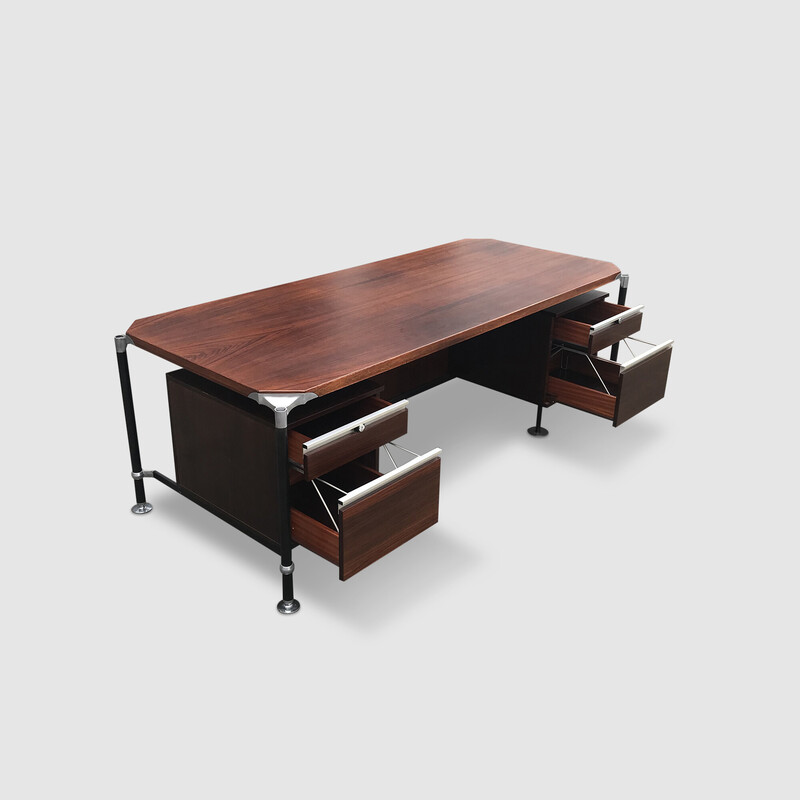 Vintage desk by Luisa and Ico Parisi for Mim, Italy 1960