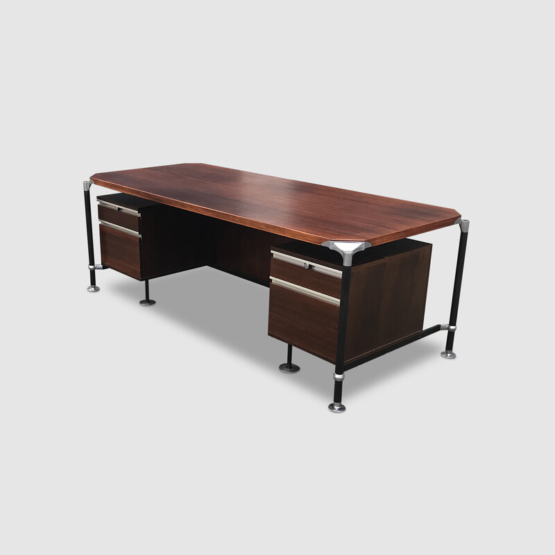 Vintage desk by Luisa and Ico Parisi for Mim, Italy 1960