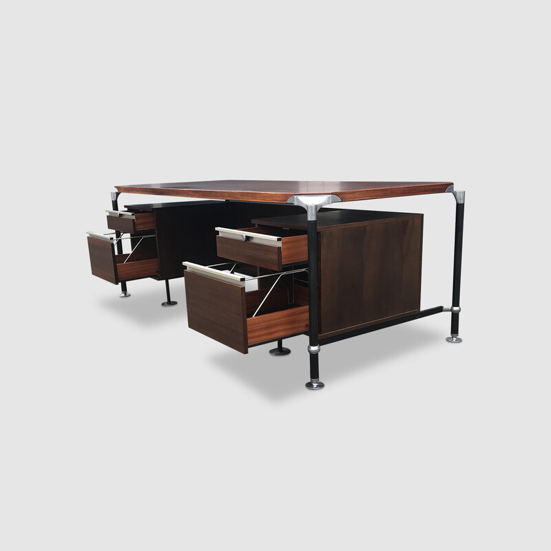 Vintage desk by Luisa and Ico Parisi for Mim, Italy 1960