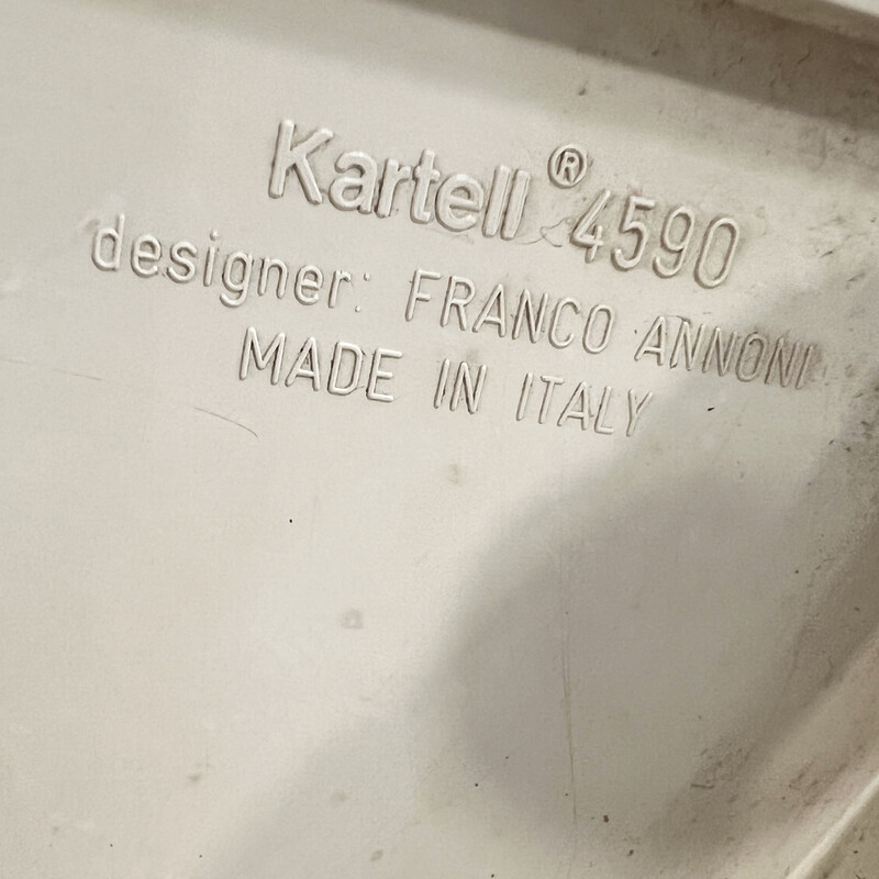 Vintage storage trolley model 4590 by Franco Annoni for Kartell, 1970