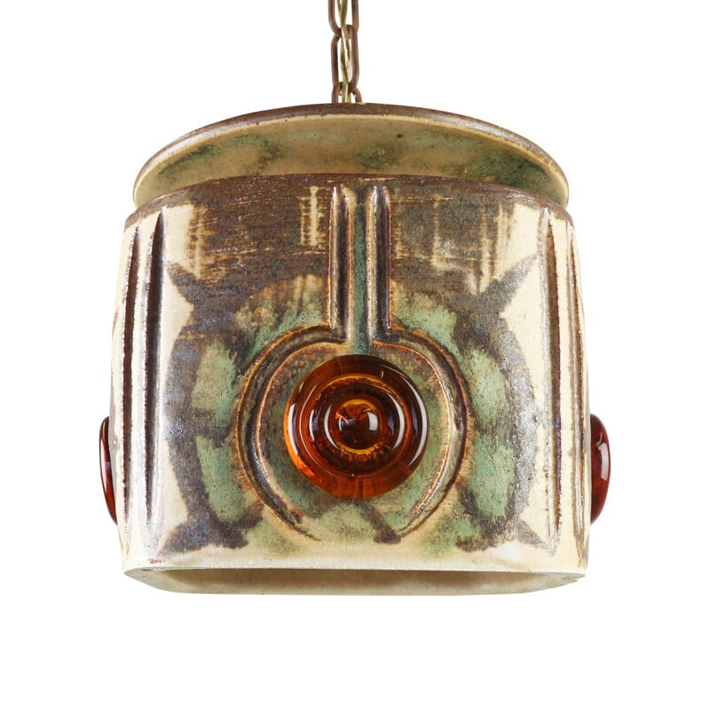 Ceramic pendant by Jette Hellerøe for Axella Denmark - 1960s