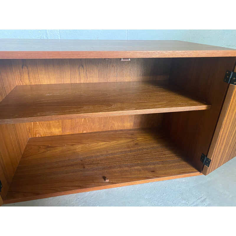 Vintage module A storage unit in teak veneer, 1960