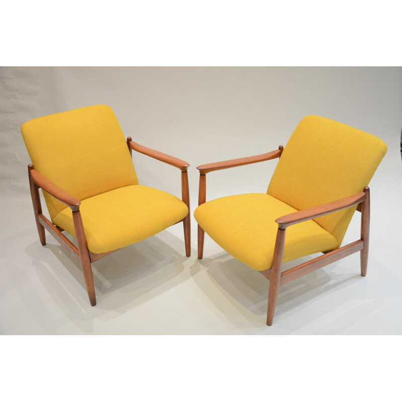 Yellow GMF-64 armchair by Edmund Homa - 1960s