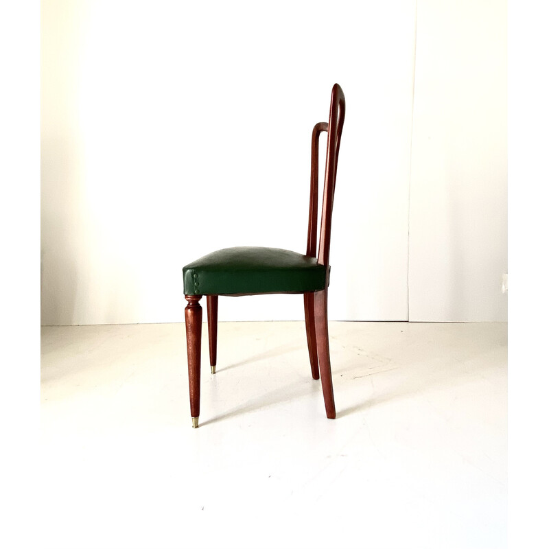 Satz von 8 Art Deco Stühlen von Gugliemo Ulrich, Italien 1940