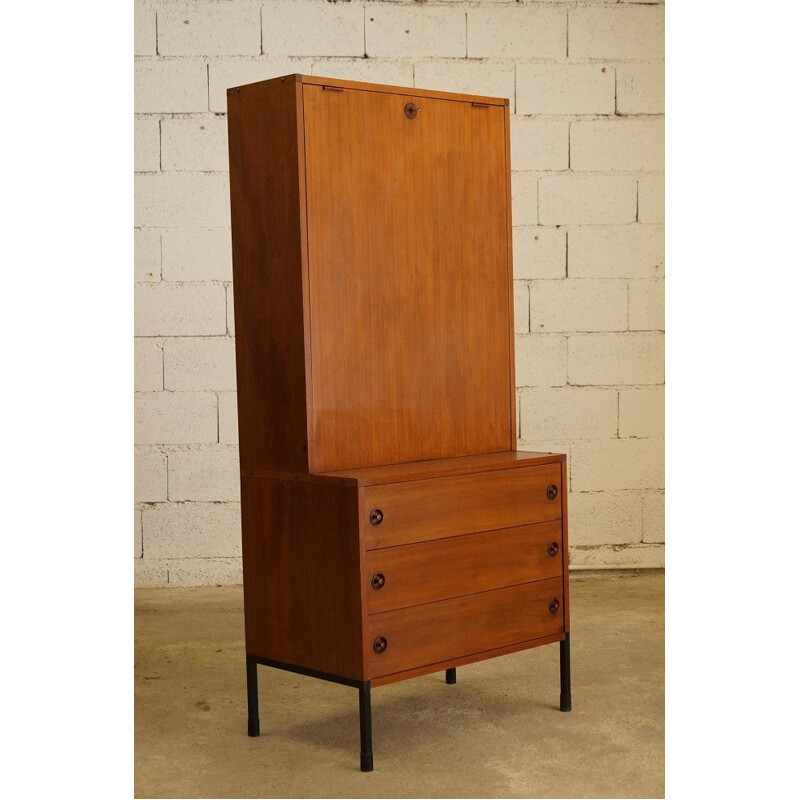 Large oak ARP secretary - 1950s