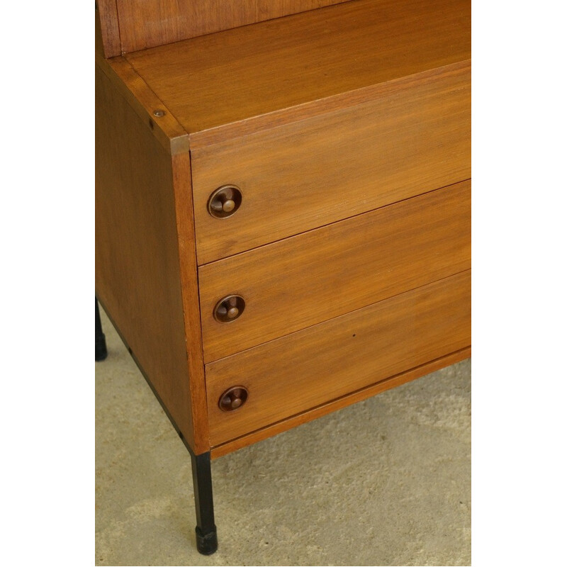 Large oak ARP secretary - 1950s