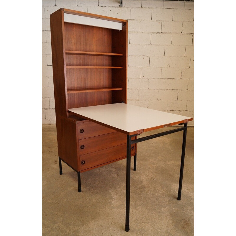 Large oak ARP secretary - 1950s