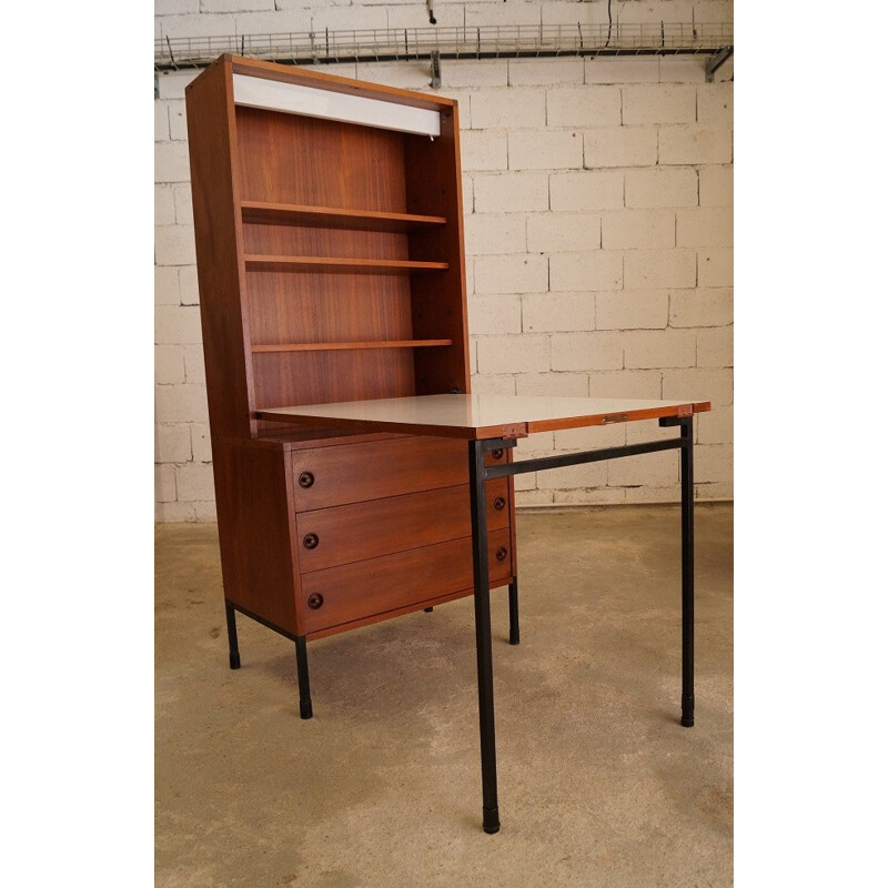 Large oak ARP secretary - 1950s