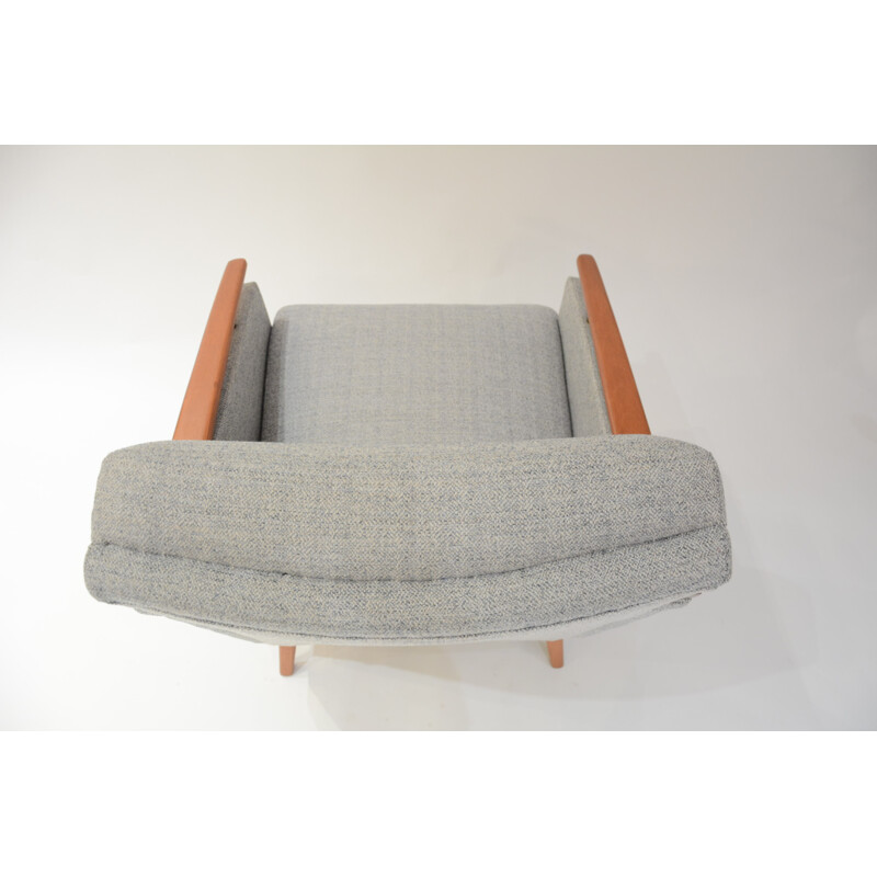 Mid century German grey armchair - 1970s