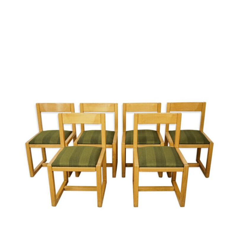 Ensemble de 6 chaises vintage, 1960