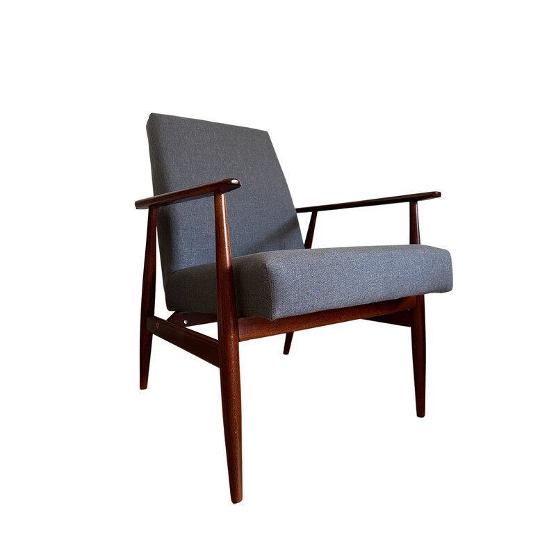 Pair of vintage beechwood armchairs by Henryk Lis for Kvadrat , Europe 1960
