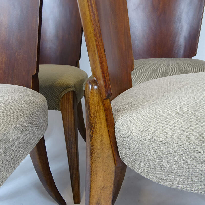 Set of 4 H-214 Dining Chairs by Jindřich Halabala for UP Zavody - 1940s