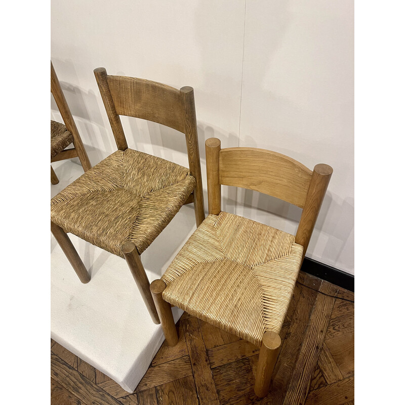 Conjunto de 4 cadeiras Meribel vintage de Charlotte Perriand