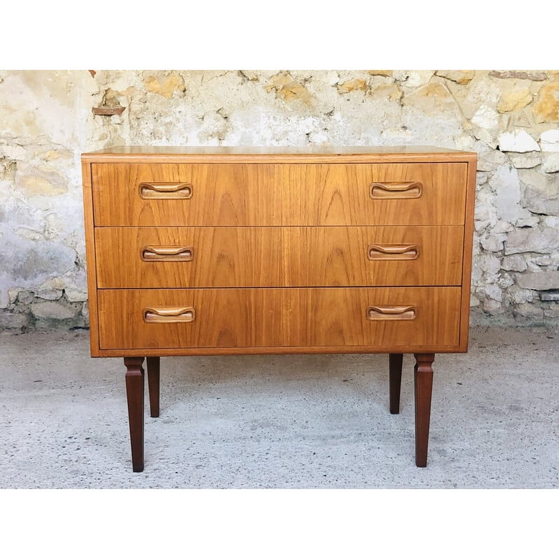 Vintage G Plan chest of drawers in teak veneer, 1970