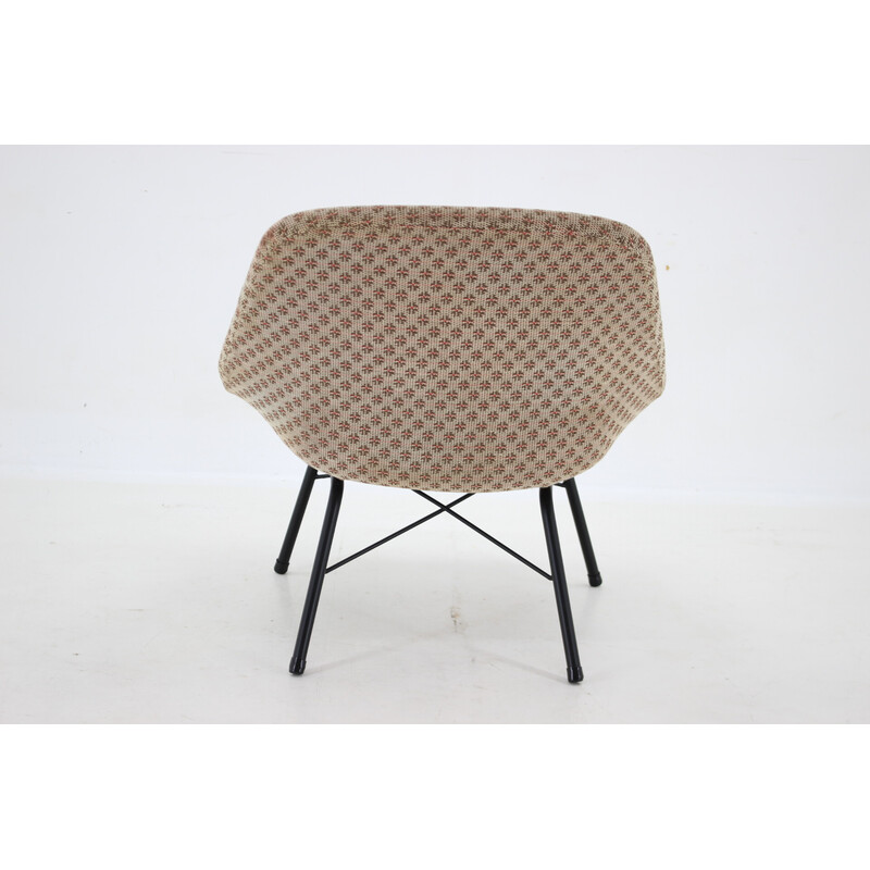 Vintage Shell iron armchair, Germany 1970