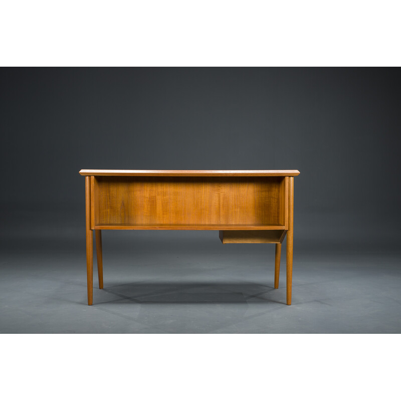 Vintage teak desk by Gunnar Nielsen for Tibergaard, Denmark 1960