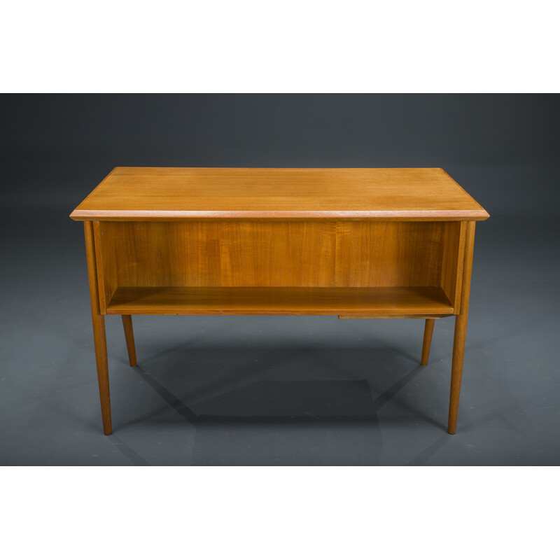 Vintage teak desk by Gunnar Nielsen for Tibergaard, Denmark 1960