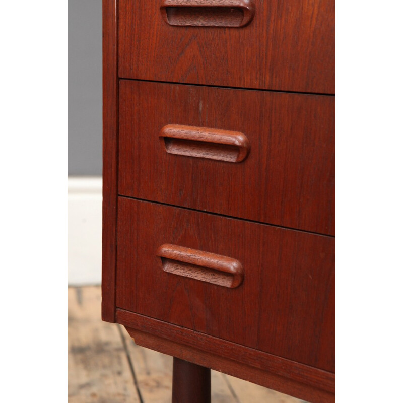 Danish Teak Chest of Drawers with curved handles - 1960s