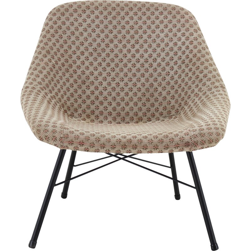 Vintage Shell iron armchair, Germany 1970