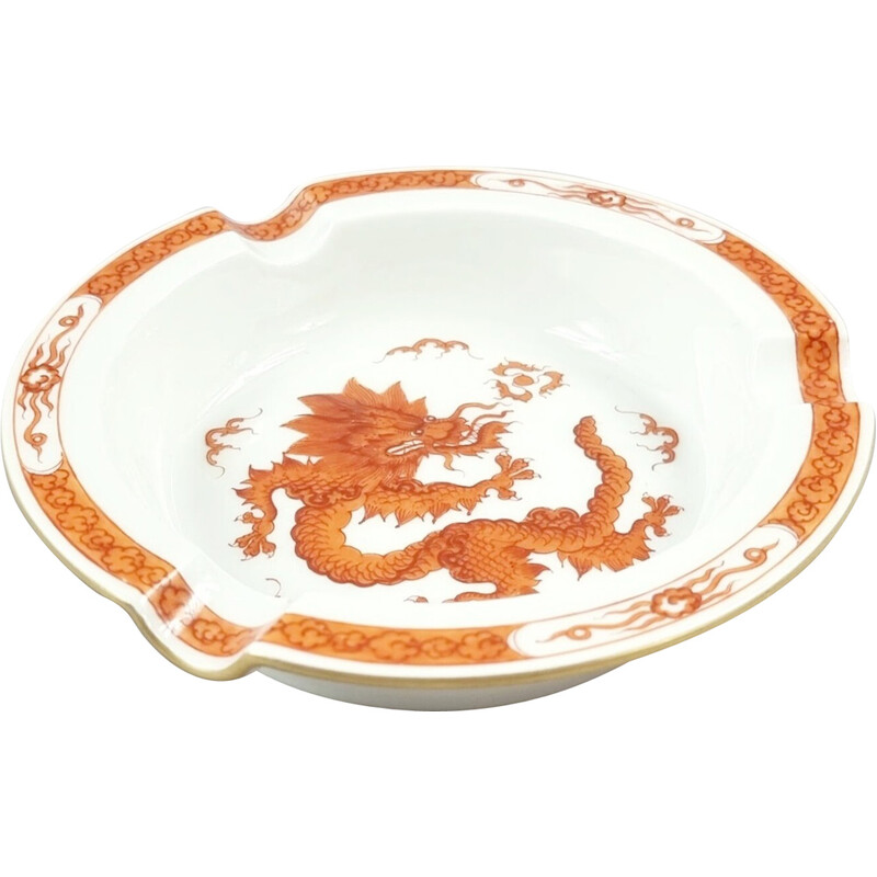 Vintage Dragon Ming porcelain ashtray, Germany