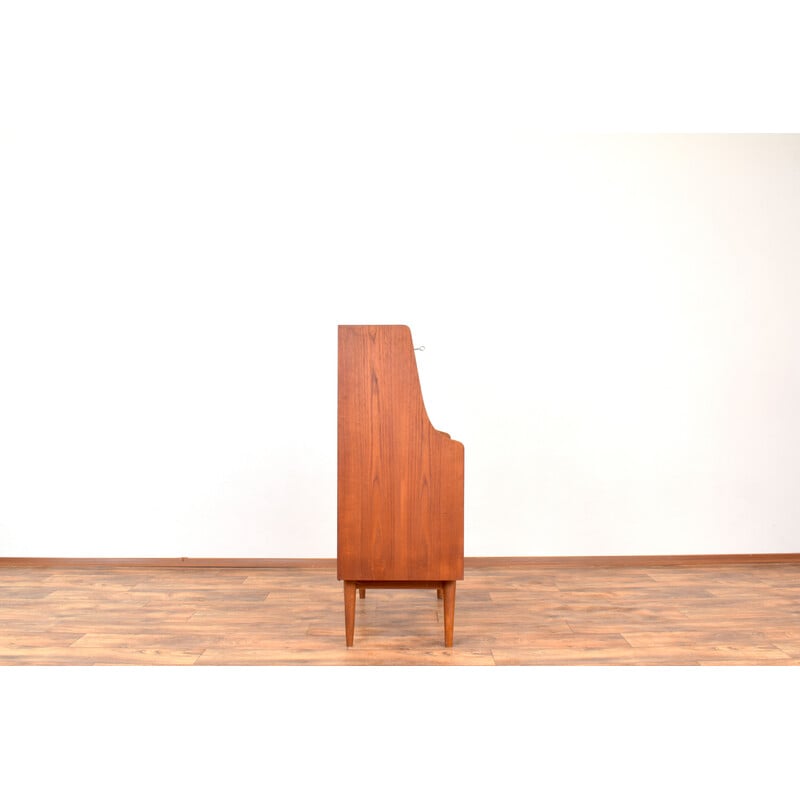 Vintage teak secretary desk by Gunnar Nielsen for Tibergaard, Denmark 1960