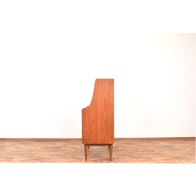 Vintage teak secretary desk by Gunnar Nielsen for Tibergaard, Denmark 1960