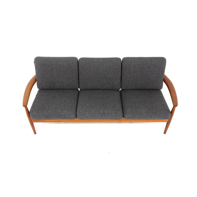 Vintage 3-Sitzer-Sofa aus Teakholz von Grete Jalk für France et Søn, Dänemark 1960
