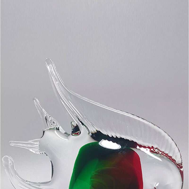 Sculpture de poisson vintage en verre de murano, Italie 1960