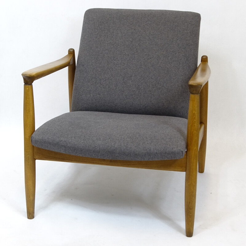 Polish GFM-64 Armchair by Edmund Homa for Gościcińskie Fabryki Mebli - 1960s