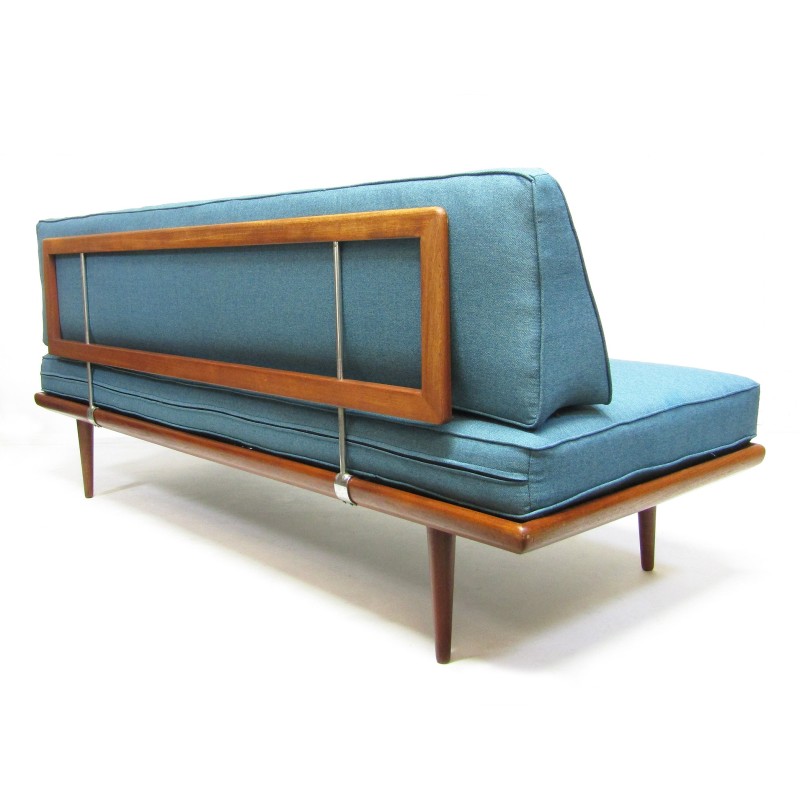 Vintage Minerva 3-seater teak sofa by Peter Hvidt and Orla Mølgaard Nielsen for France et Fils, Denmark 1950