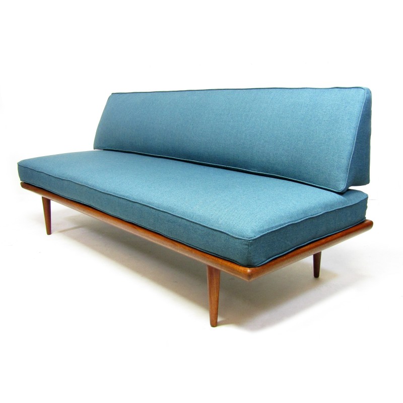 Vintage Minerva 3-seater teak sofa by Peter Hvidt and Orla Mølgaard Nielsen for France et Fils, Denmark 1950