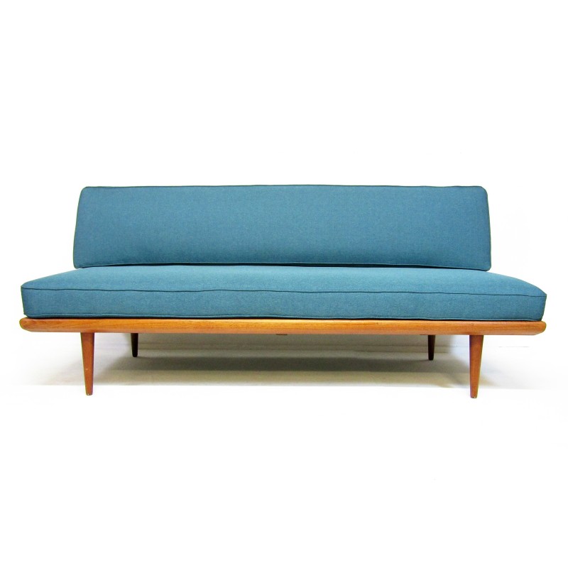 Vintage Minerva 3-seater teak sofa by Peter Hvidt and Orla Mølgaard Nielsen for France et Fils, Denmark 1950